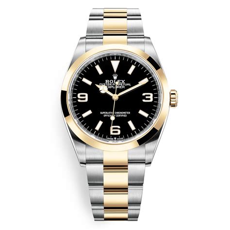 rolex explorer two tone price